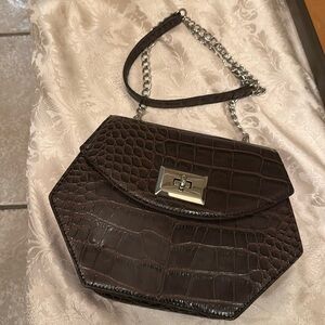 Snob Essentials BROWN Bianca Shoulder Crossbody Purse. NEW